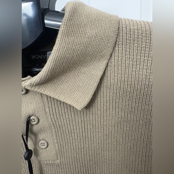 DKNY Men's Polo Shirt in Classic Tan - Picture 7 of 10
